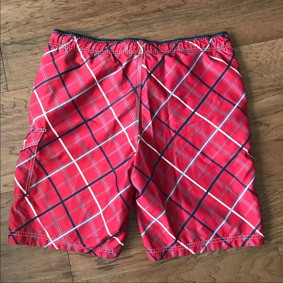 Red Speedo swim trunks bathing suit - Picture 4 of 4